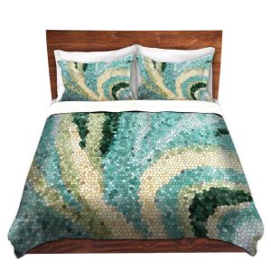 Unique Duvet Microfiber King set from DiaNoche Designs by Sylvia Cook - Mosaic Swirl