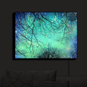 Nightlight Sconce Canvas Light | Sylvia Cook - Night Time Trees II | Nighttime Trees Branches