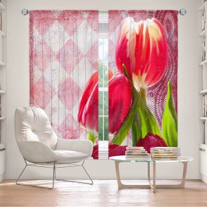 Decorative Window Treatments | Tina Lavoie - Harlequin | Tulips Flowers Patterns Florals Vintage