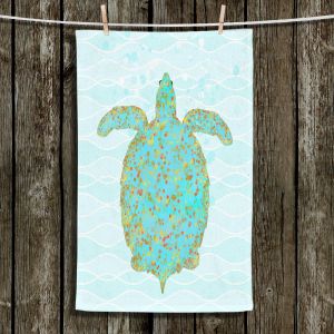 Unique Bathroom Towels | Tina Lavoie - Tucker Turtle | Ocean Nature Sealife