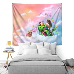 Artistic Wall Tapestry | Tooshtoosh Butterflies Picnic in the Sky
