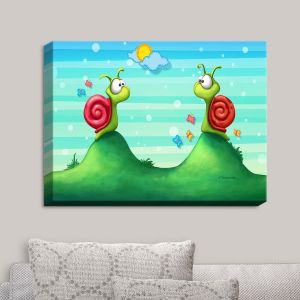 Decorative Canvas Wall Art | Tooshtoosh - Missing Snails