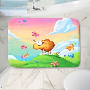 Decorative Bathroom Mats | Tooshtoosh - Wallo the Sheep Pink