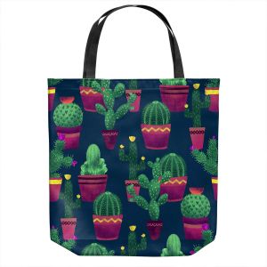 Unique Shoulder Bag Tote Bags | Noonday Design - Cacti | Cactus Pattern