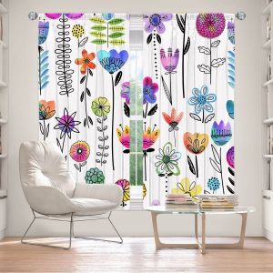 Decorative Window Treatments | Noonday Design - Colorful Garden | Flower Floral Pattern