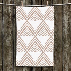 Unique Hanging Tea Towels | Traci Nichole Design Studio - Market Mono Pyramid Cafe | Patterns Southwestern