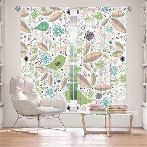 Decorative Window Treatments | Traci Nichole Design Studio - Partridge Spring | Patterns Birds Childlike