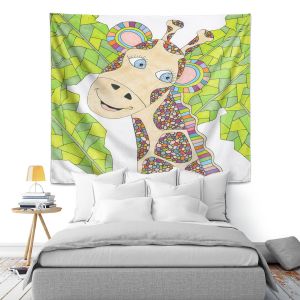 Artistic Wall Tapestry | Valerie Lorimer The Kind Giraffe