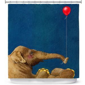 Premium Shower Curtains | Will Bullas The Red Balloon