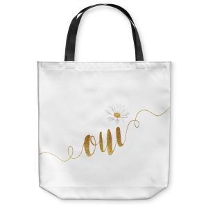 Unique Shoulder Bag Tote Bags |Zara Martina - Oui Daisy Gold White