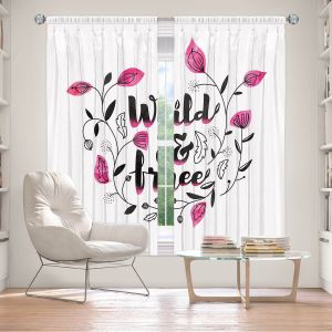 Decorative Window Treatments | Zara Martina - Wild and Free Pink | Inspiring Typography