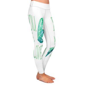 Casual Comfortable Leggings | Zara Martina - You Are Loved Mint leaves | Love Leaves Inspiring Wedding