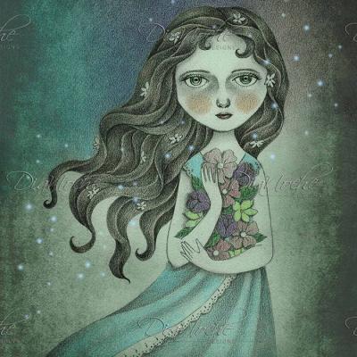 DiaNoche Designs Artist | Amalia K. - Flower the Midnight Goddess
