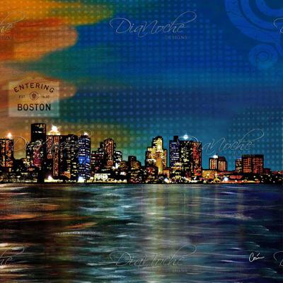 DiaNoche Designs Artist | Corina Bakke - Boston Skyline