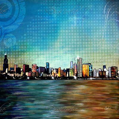 DiaNoche Designs Artist | Corina Bakke - Chicago Skyline