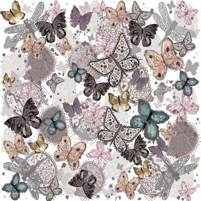 DiaNoche Designs Artist | Julie Ansbro - Butterflies Pastel White