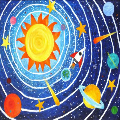 DiaNoche Designs Artist | nJoy Art - Solar System VII