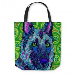 Colorful art totes